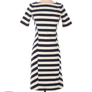 NWT Tory Burch Augusta navy and ivory dress